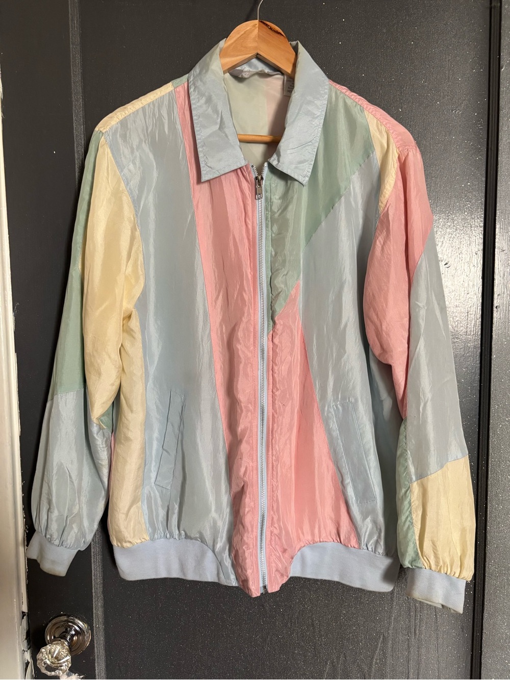 vintage Blair Pastel Colorblock windbreaker